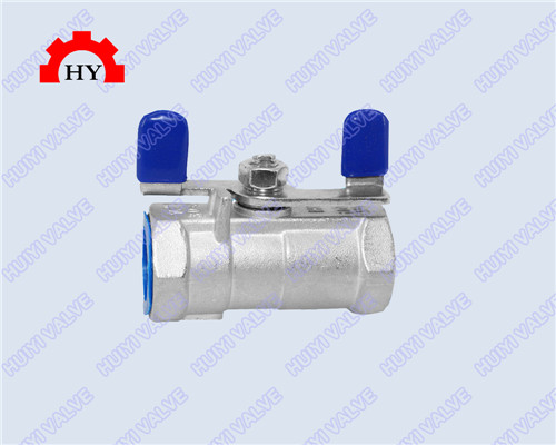 1-pc female thread ball valve with butterfly handle