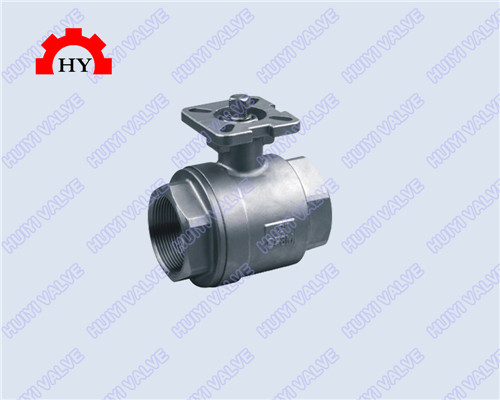2-pc female thread ball valve with mounting pad